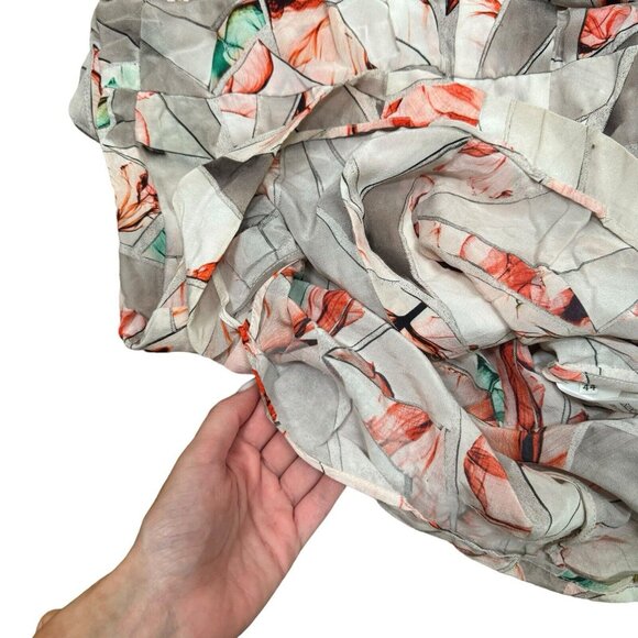 Ports 1961 100%‎ Silk Abstract Multicolor Floral Sleeveless Dress Size 44 Italy - Picture 5 of 14